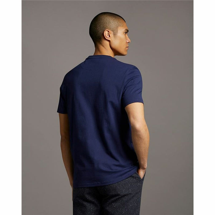Tricou cu Mânecă Scurtă Bărbați Lyle & Scott V1-Plain  Bleumarin Bărbați