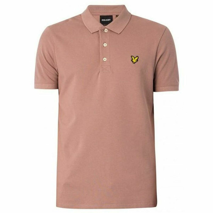Tricou Polo cu Mânecă Scurtă Bărbați Lyle & Scott V1-Plain Roz