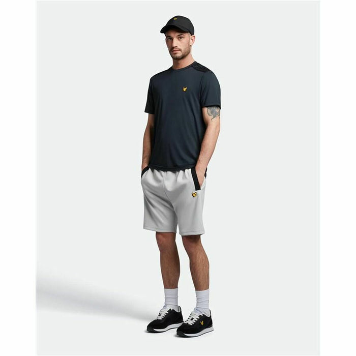 Tricou cu Mânecă Scurtă Lyle & Scott Sp1-Shoulder Branded Negru Bărbați