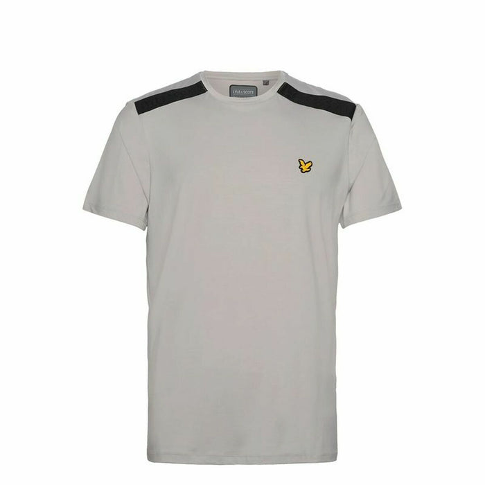 Tricou cu Mânecă Scurtă Lyle & Scott Sp1-Shoulder Branded Gri Bej Bărbați