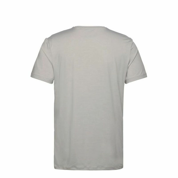 Tricou cu Mânecă Scurtă Lyle & Scott Sp1-Shoulder Branded Gri Bej Bărbați