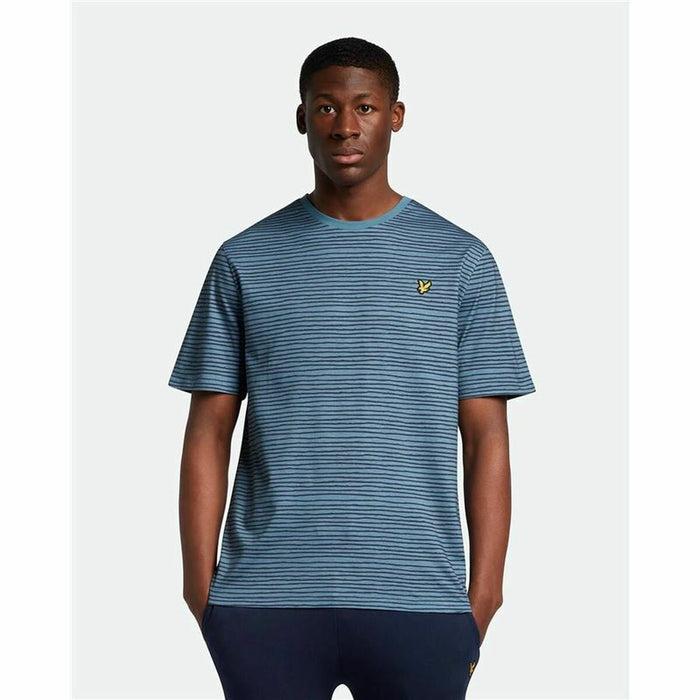Tricou cu Mânecă Scurtă Lyle & Scott V1-Breton Stripe Albastru Bărbați