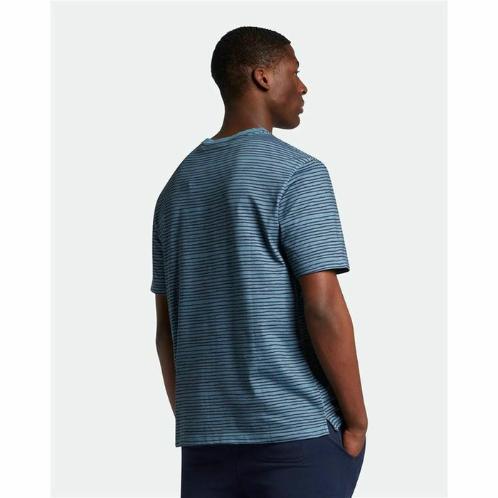 Tricou cu Mânecă Scurtă Lyle & Scott V1-Breton Stripe Albastru Bărbați