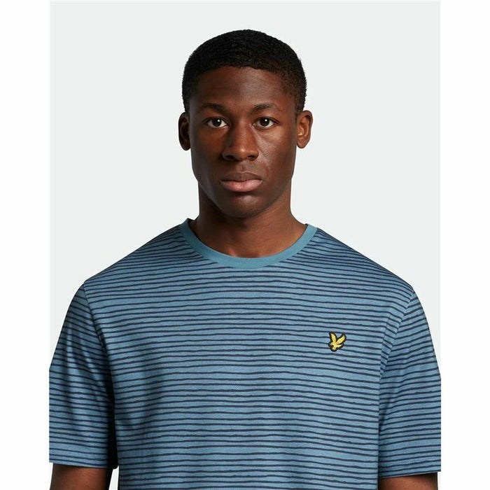 Tricou cu Mânecă Scurtă Lyle & Scott V1-Breton Stripe Albastru Bărbați