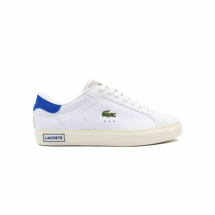 Adidași Casual Bărbați Lacoste Powercourt Leather Alb