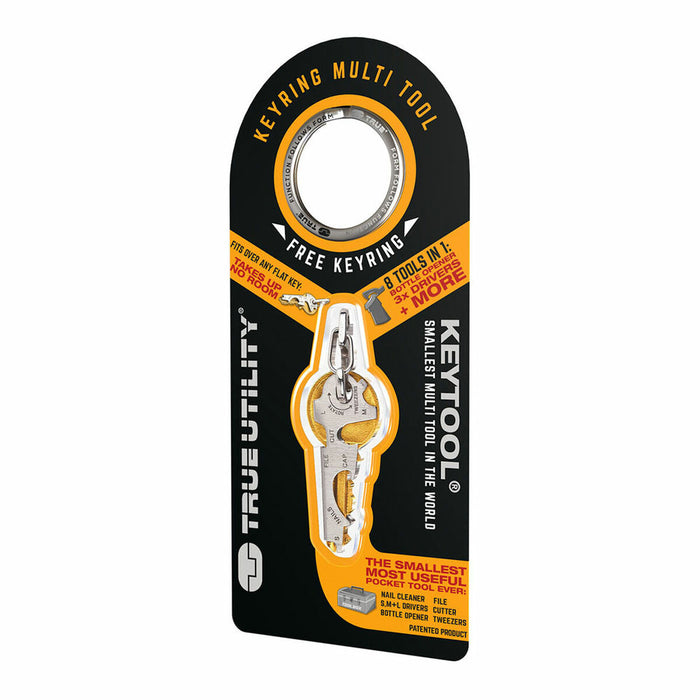 Multi-purpose key ring True Keytool tu247k 8 Funcții