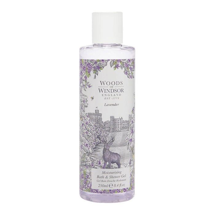 Gel de duș Woods Of Windsor Lavender, hidratant, pentru toate tipurile de piele, 250 ml