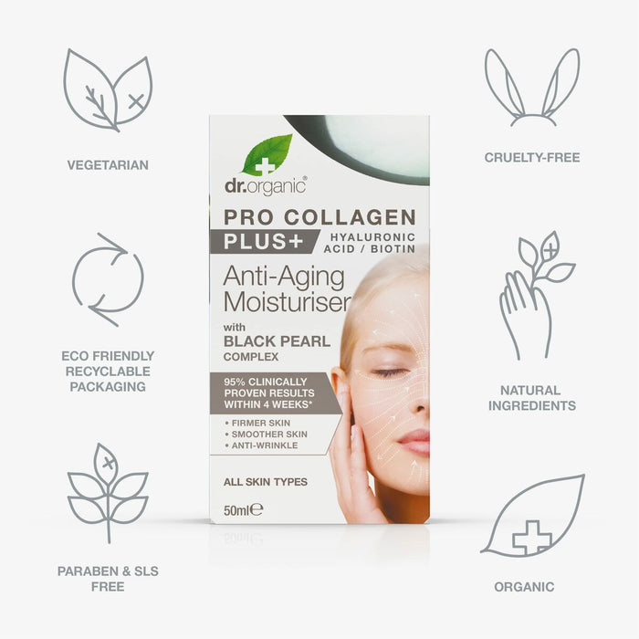 Cremă de Față Dr.Organic Pro Anti-aging 50 ml