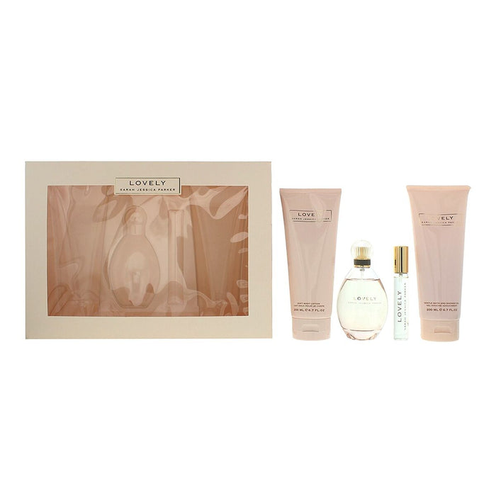Set de Parfum Femei Sarah Jessica Parker Lovely 4 Piese