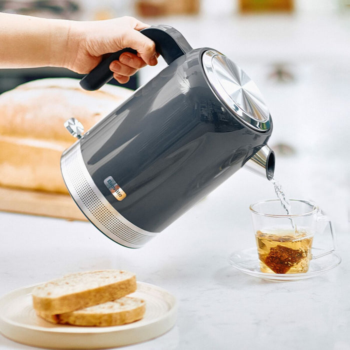 Fierbător Breville Gri Oțel inoxidabil Plastic 1,7 L