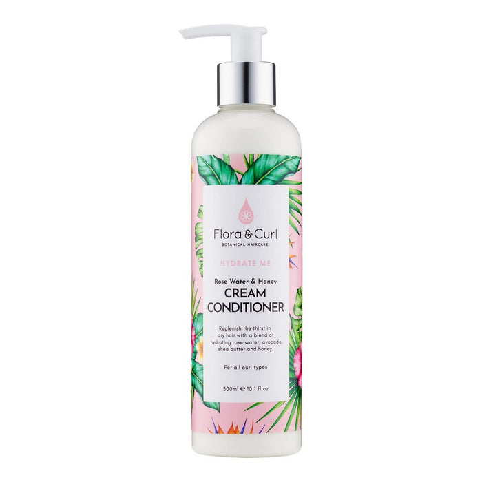 Balsam Reparator Flora & Curl Hydrate Me Miere Apă de trandafiri (300 ml)