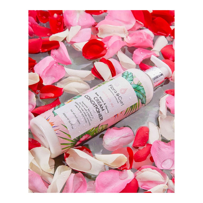 Balsam Reparator Flora & Curl Hydrate Me Miere Apă de trandafiri (300 ml)