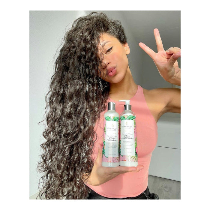 Balsam Reparator Flora & Curl Hydrate Me Miere Apă de trandafiri (300 ml)