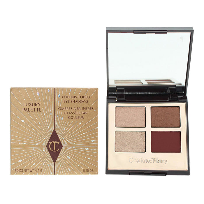 Paletă de farduri de pleoape Charlotte Tilbury Luxury Palette, Fire Rose, 4 nuanțe, 4,5 g