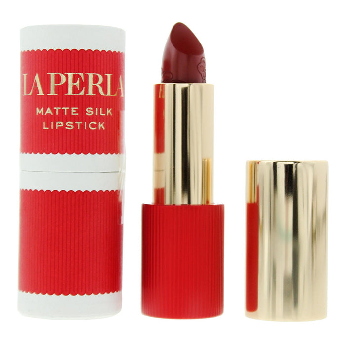 Ruj cremos La Perla Matte Silk, mat, nuanța 102 Roșu teracotă, 3,5 g