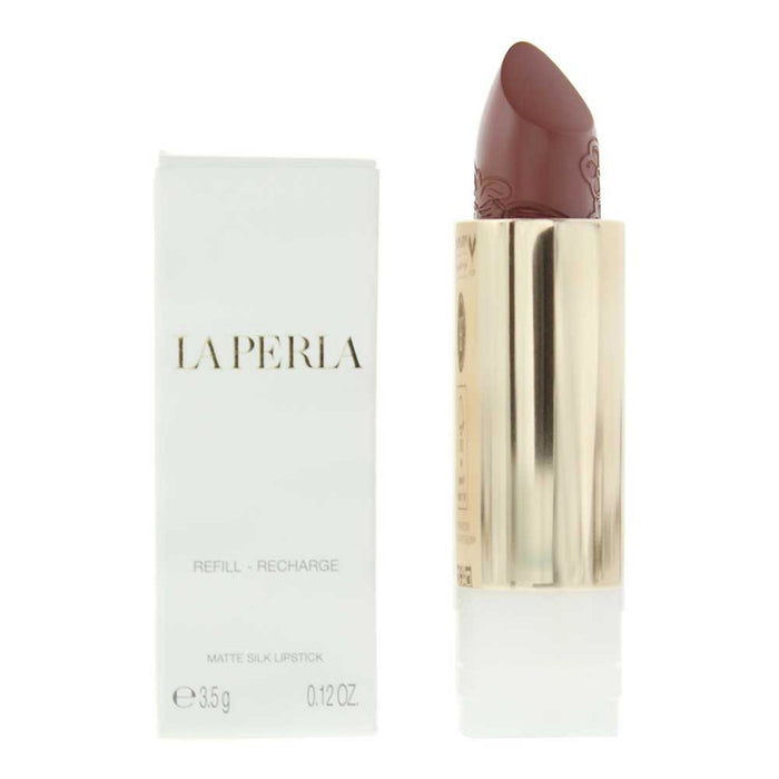 Ruj mat La Perla Matte Silk, nuanța 111 Roșu arămiu, reumplere, 3,5 g
