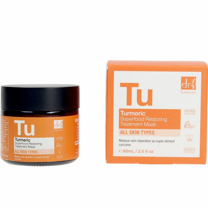 Mască de Față Hidratant Botanicals Turmeric Superfood Acțiune reparatorie (60 ml)