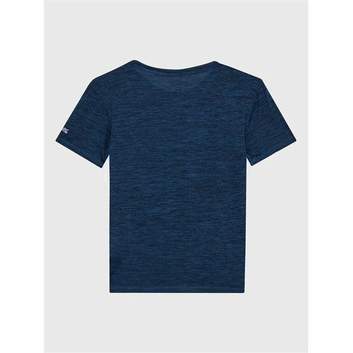 Tricou cu Mânecă Scurtă Copii Regatta Alvarado VII Bluewingmarl Albastru