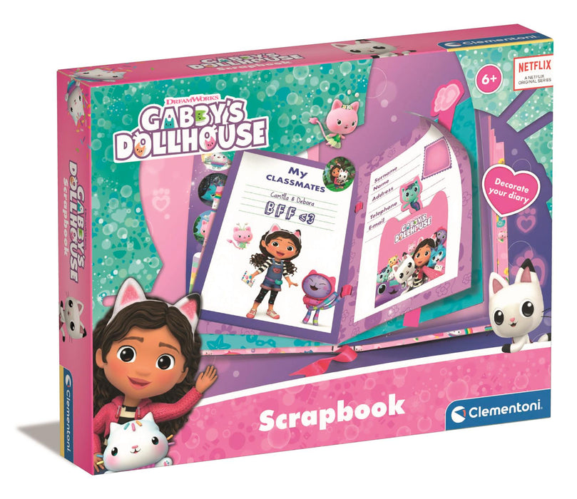Jurnal de decorat Clementoni Gabby's Dollhouse, scrapbook, 6+ ani