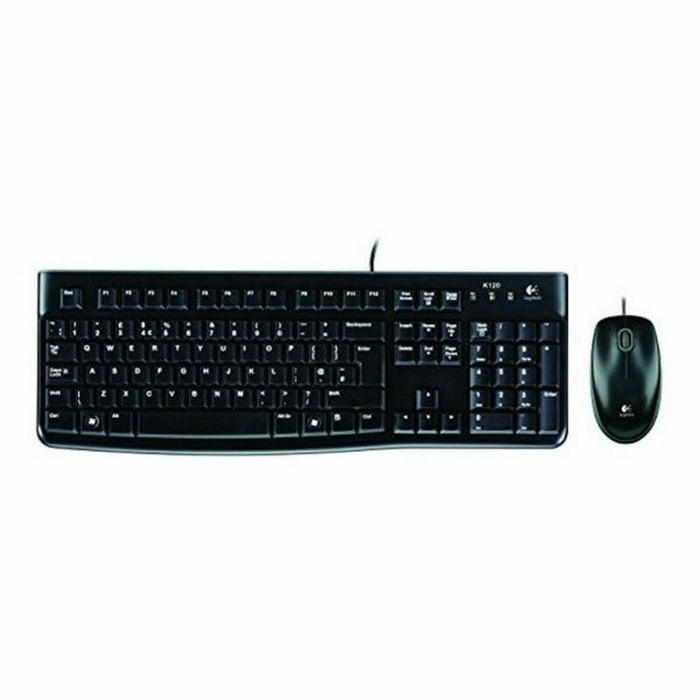 Tastatură și Mouse Logitech Desktop MK120 USB Negru Italiană