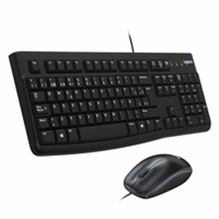 Tastatură și Mouse Logitech Desktop MK120 USB Negru Italiană