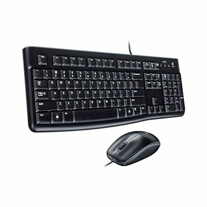 Tastatură și Mouse Optic Logitech Desktop MK120 Negru Qwerty US