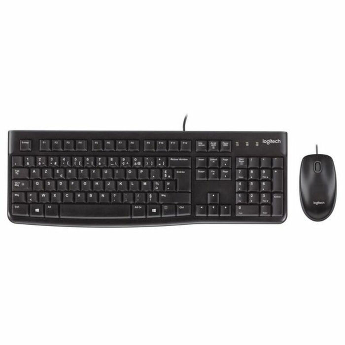 Tastatură și Mouse Optic Logitech Desktop MK120 Negru Qwerty US