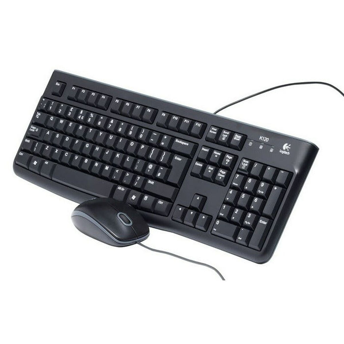 Tastatură Logitech LGT-MK120-US Negru Olandeză QWERTY