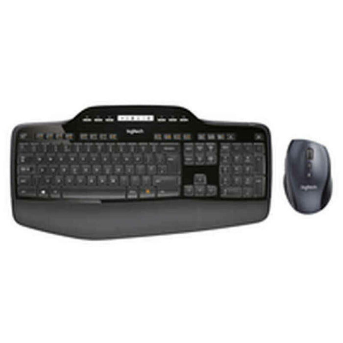 Tastatură și Mouse Fără Fir Logitech 920-002437 Negru Qwerty Spaniolă QWERTY