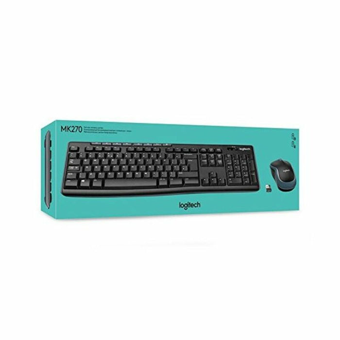 Tastatură și Mouse Optic Logitech 920-004513 2,4 GHz Negru Fără fir