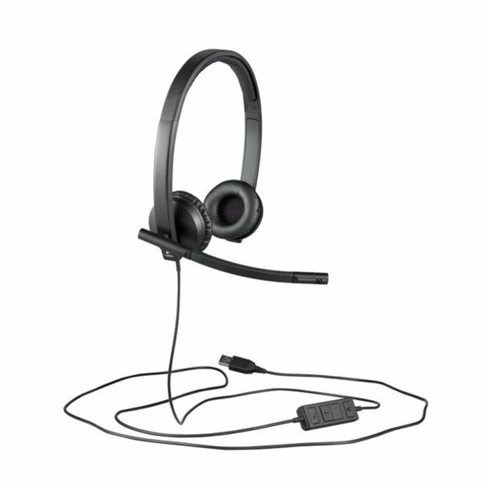 Căști cu Diademă Logitech 981-000575 Negru
