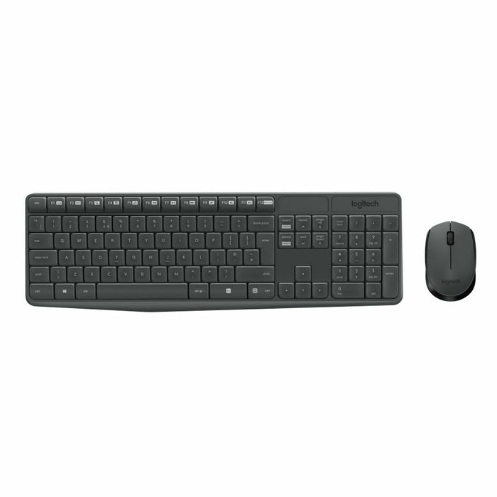 Tastatură și Mouse NO NAME 920-007905 Negru Gri Antracit Germană QWERTZ