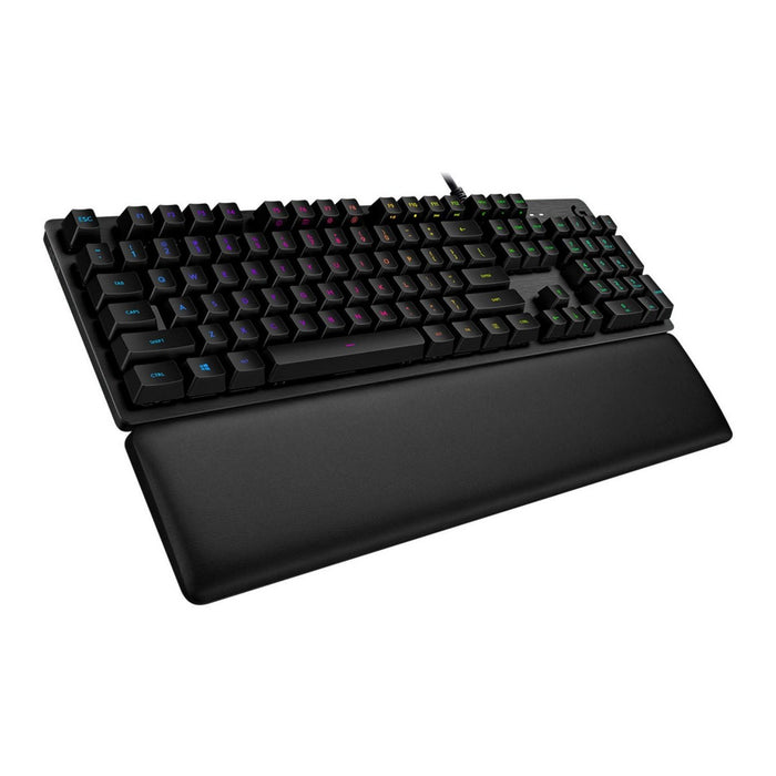 Tastatură Bluetooth cu Suport pentru Tabletă Logitech G513 CARBON LIGHTSYNC RGB Mechanical Gaming Keyboard, GX Brown Franceză AZ