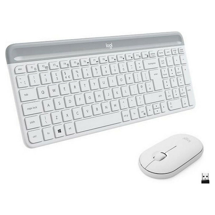 Mouse și Tastatură Logitech  MK470 Alb Franceză AZERTY