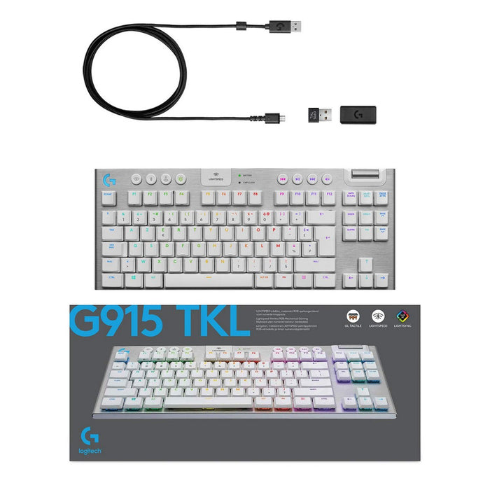 Tastatură Bluetooth cu Suport pentru Tabletă Logitech G915 TKL