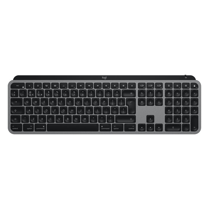 Tastatură Logitech MX Keys Negru Fără Fir Bluetooth Gri AZERTY