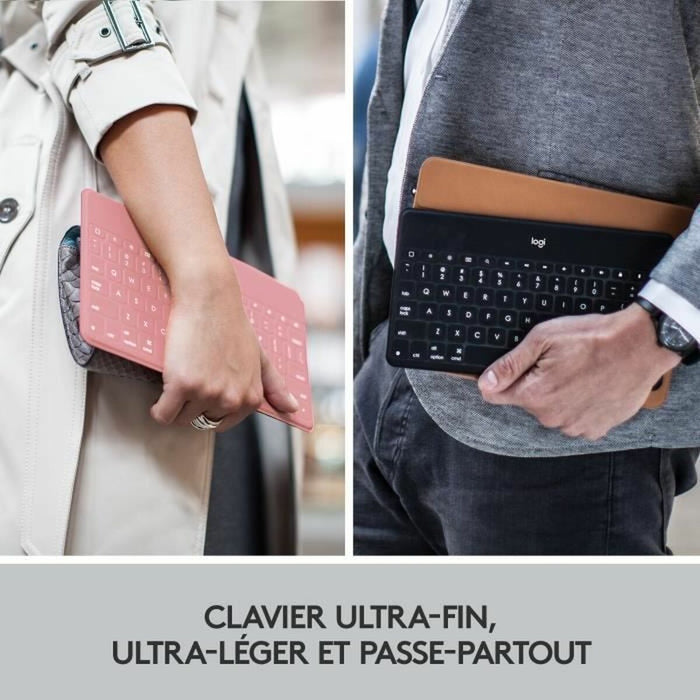 Tastatură Logitech AZERTY Franceză Roz