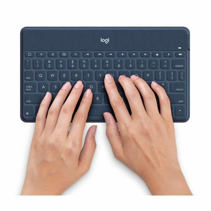 Tastatură Logitech 920-010048 AZERTY Franceză Albastru Negru