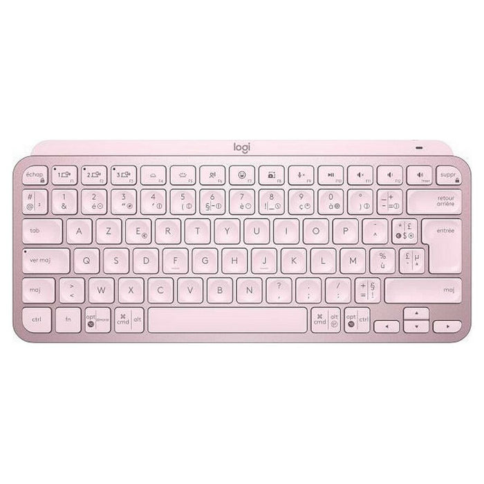 Tastatură Fără Fir Logitech MX Keys Mini Roz Franceză AZERTY