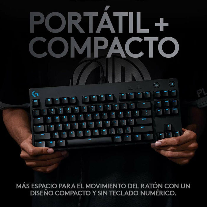 Tastatură Logitech CD68998 Negru RGB LED