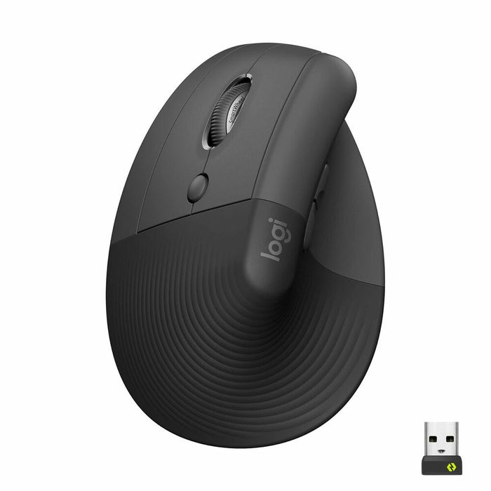 Mouse Ergonomic Optic Logitech Lift Negru Gri