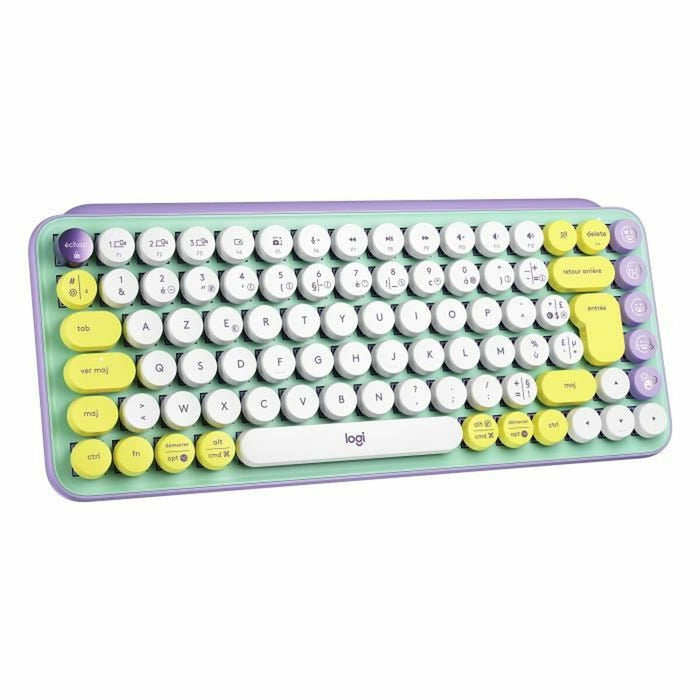 Tastatură Logitech POP Franceză Verde AZERTY AZERTY