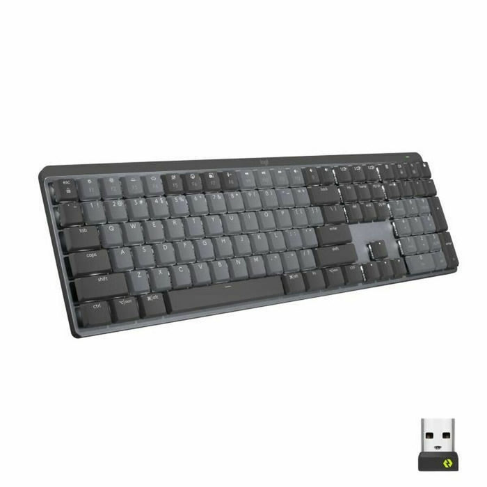 Tastatură Logitech MX Mechanical USB Grafit Retroiluminat Fără Fir AZERTY