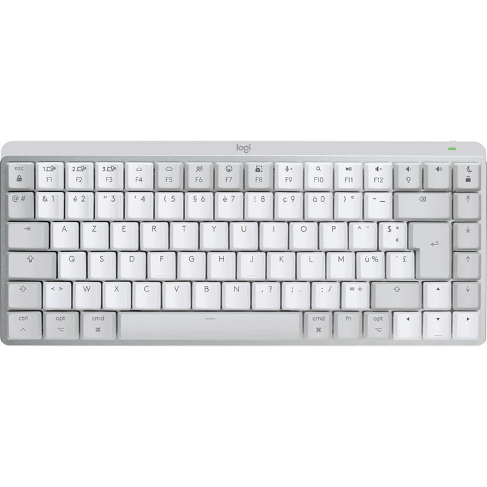 Tastatură Fără Fir Logitech MX Mini Mechanical for Mac Alb Alb/Gri Franceză AZERTY