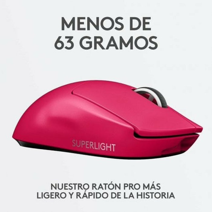 Mouse Logitech  G PRO X SUPERLIGHT 2 LIGHTSPEED Roz Magenta