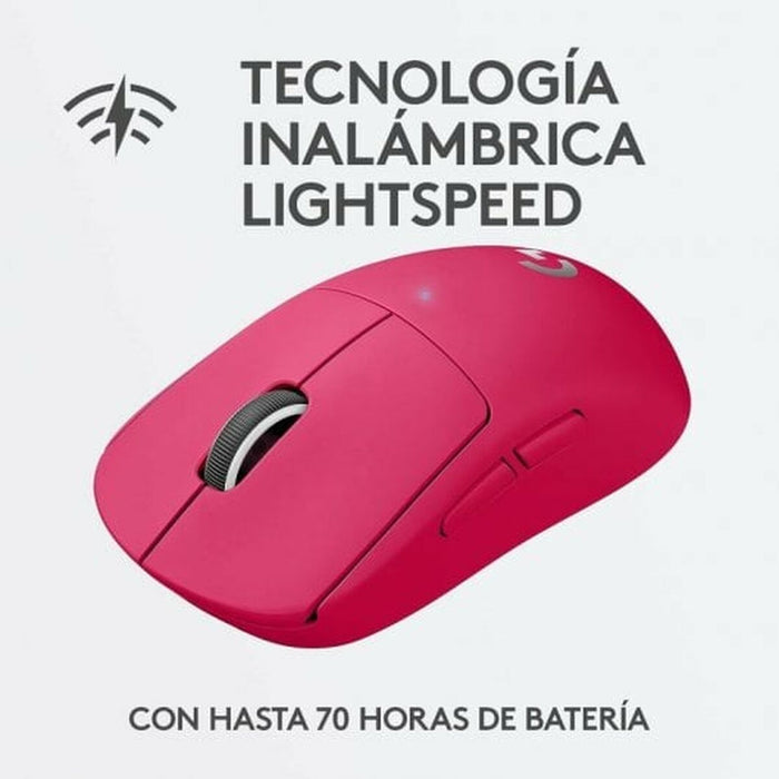 Mouse Logitech  G PRO X SUPERLIGHT 2 LIGHTSPEED Roz Magenta