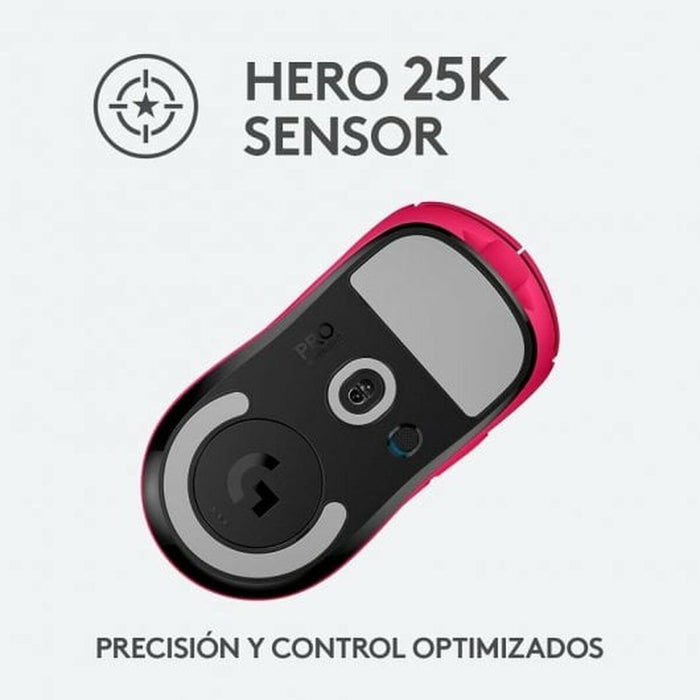 Mouse Logitech  G PRO X SUPERLIGHT 2 LIGHTSPEED Roz Magenta