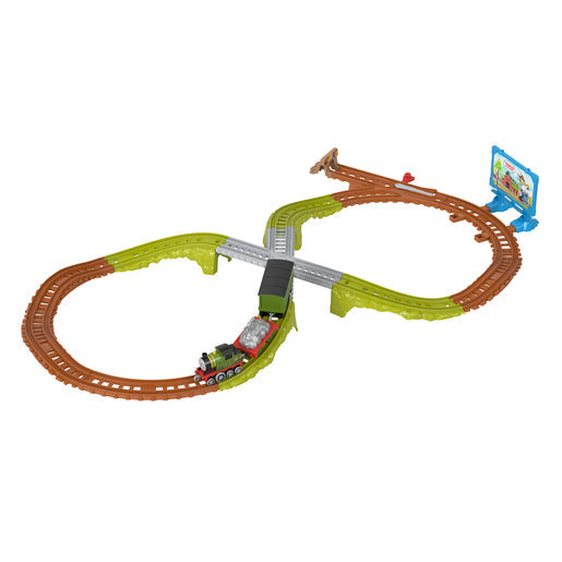 Set de trenuleț Mattel Thomas & Friends, Whiff's Recycling Run, 17 piese, traseu de 200 cm, 3+ ani