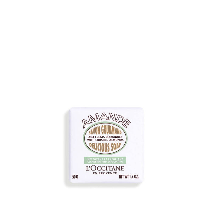 Săpun exfoliant, L'Occitane Almond Delicious, 1.70 oz, cu ulei de migdale