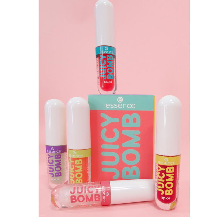 Set 5 uleiuri de buze, essence Juicy Bomb, 5 buc., finish lucios, vegane